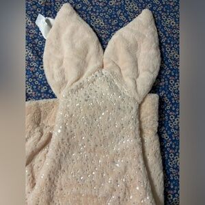 AUTHENTIC KIDS Star Glitter Fuzzy Mermaid Blanket